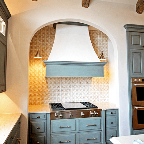 Archways and Ceilings custom range hood