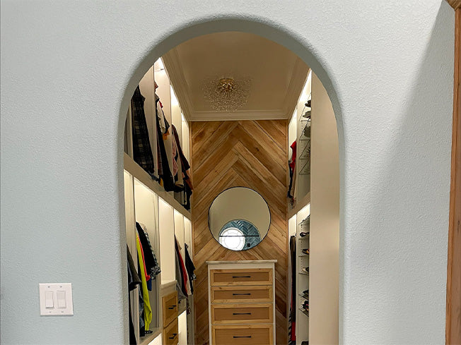 arch door way for closet