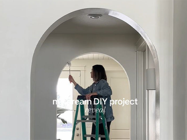 prime and painting a drywall archway