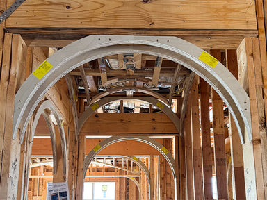 arched door opening in butlers pantry