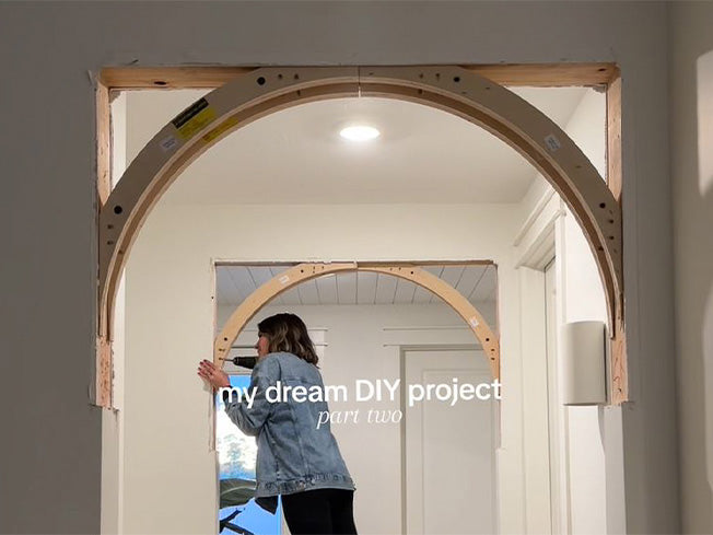 screwing in a half circle arch