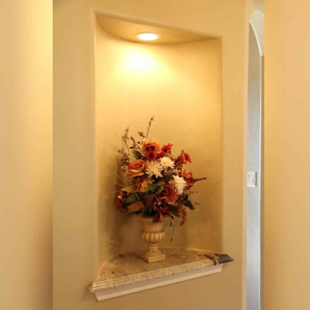 Curved Art Niche Decorating Ideas | Shelly Lighting