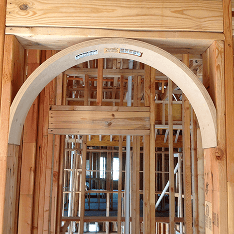 Extreme Makeover Home - Framing an archway