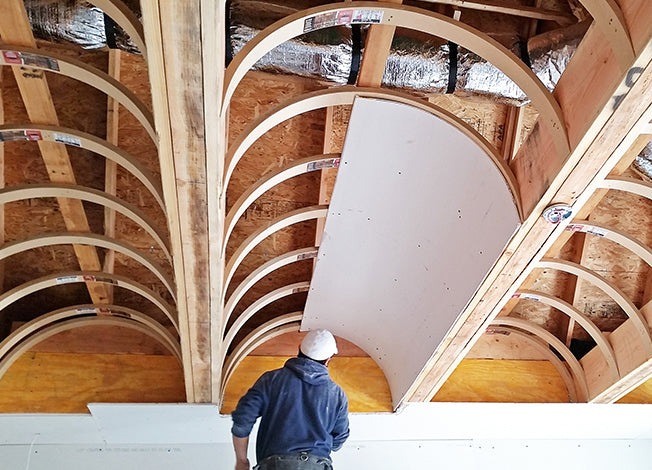 drywall barrel vault detail